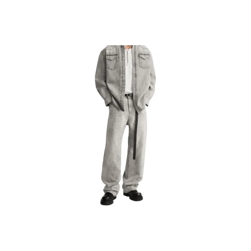ZARA Jeans Men Gray-2