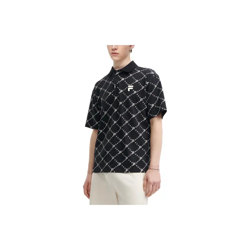 FILA FUSION Polo Shirt Men's Jet Black-1