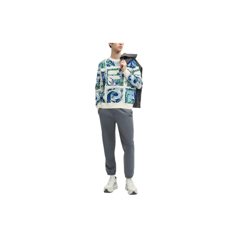 FILA x V&A LIANMINGKUAN Casual Pants Men's Phantom Night Gray-2