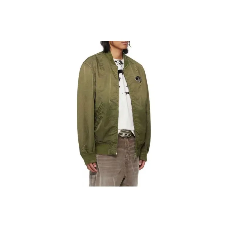 DIESEL J Kepes Logo plaque Bomber Jacket-4