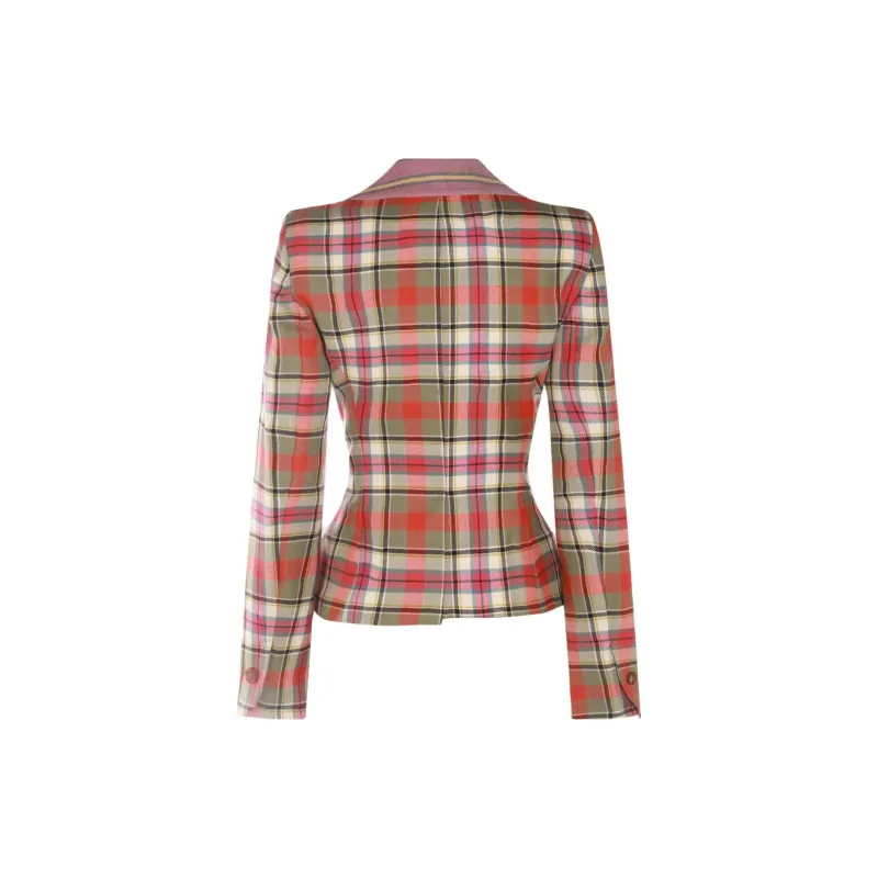 Vivienne Westwood Checked Cropped Jacket-1