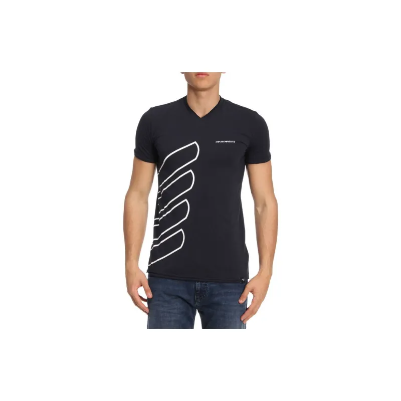 EMPORIO ARMANI T Shirts Men Navy-4