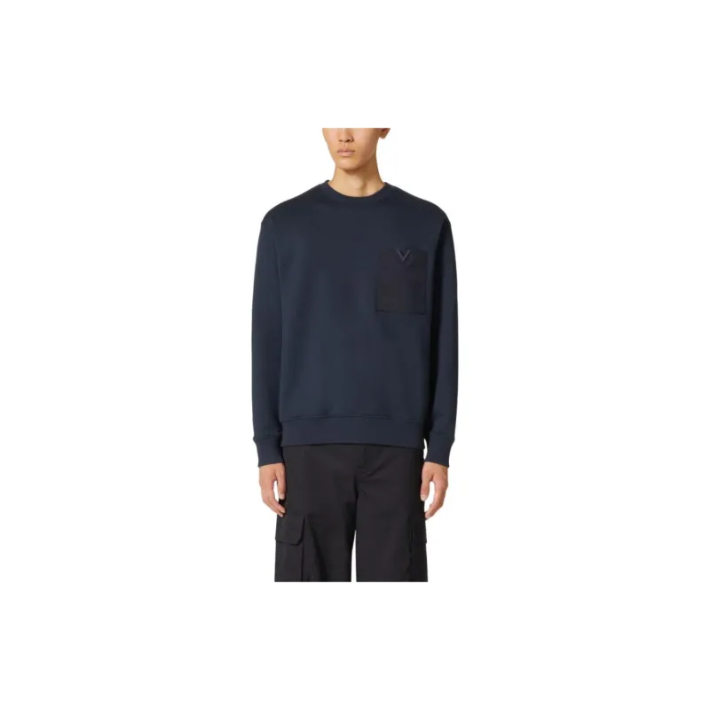 Valentino Logo Plaque Crewneck Sweatshirt-2