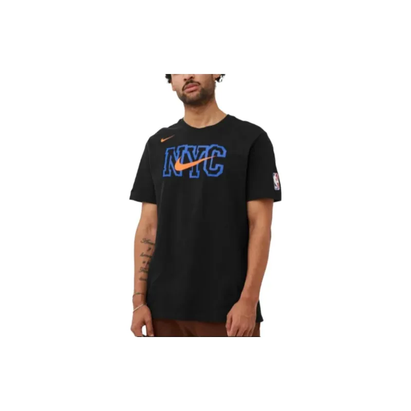 Nike New York Knicks City Edition Men's Nike Nba Logo T-Shirt-2