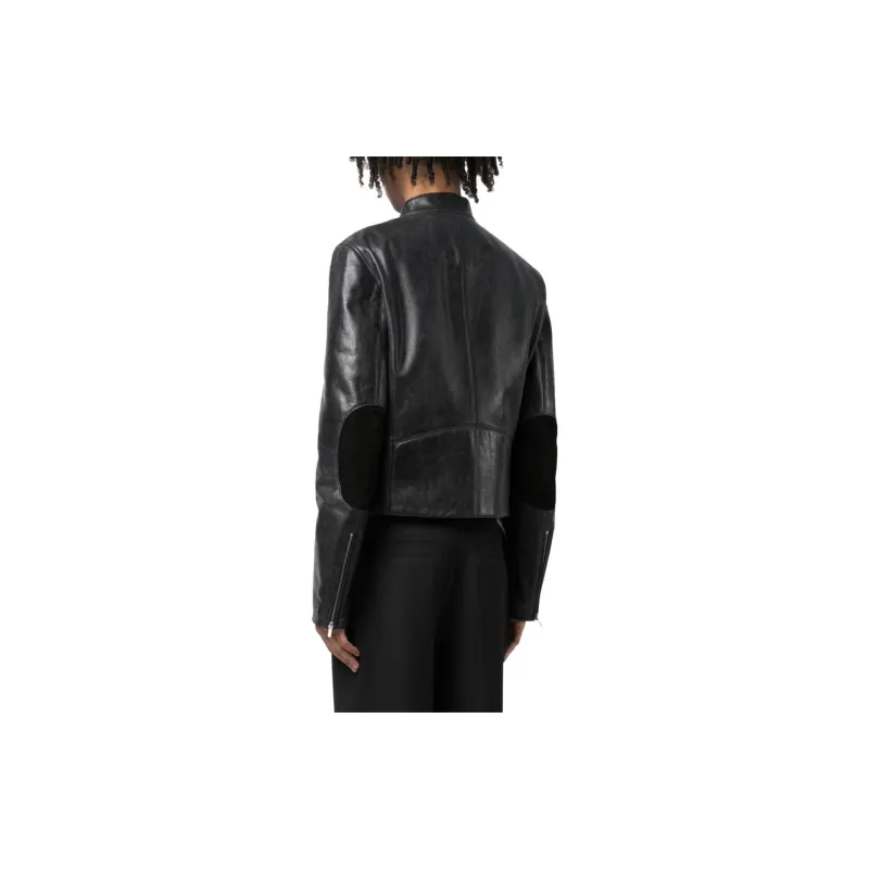 Ferragamo Band-collar Leather Jacket-2