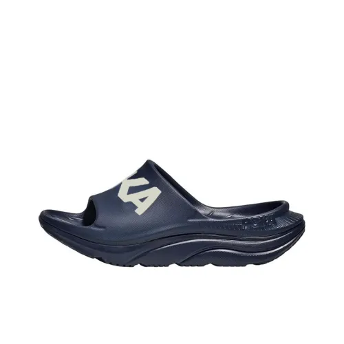 HOKA ONE ONE Ora Slide Slippers Unisex University Navy Blue/white