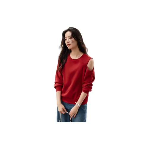 Mo Han Yi Mei Sweatshirts Women's Spicy Pepper Red