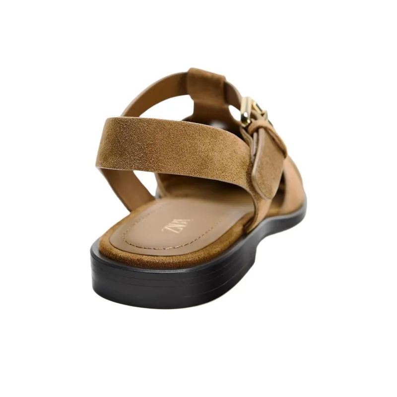 ZARA Roman Sandals Women's Brown-5