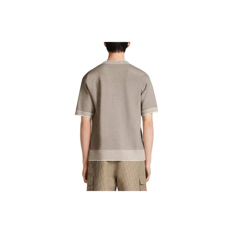 DIOR T Shirts Men Brown-4