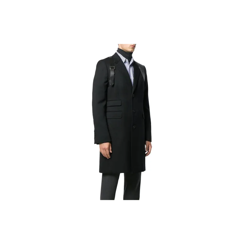 Alexander McQueen Coats Men Black-3