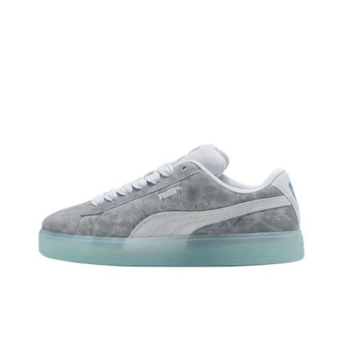 PUMA Suede XL Skateboard Shoes Unisex Low-Top Light Gray/Silver