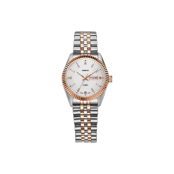 EBOHR Master Collection Mechanical Movement Stainless Steel Strap Watch Men's Watches White Dial