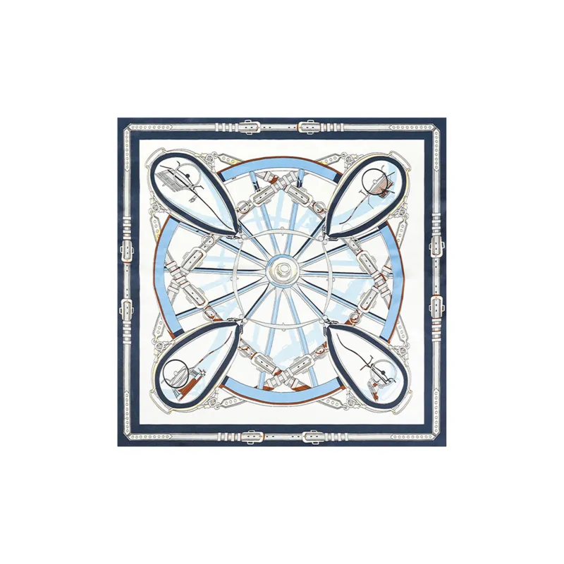 Shanghai Story 100% Mulberry Silk Silk Scarves Women's Patch Bamboo Leaf Flower Gift Box Set-57
