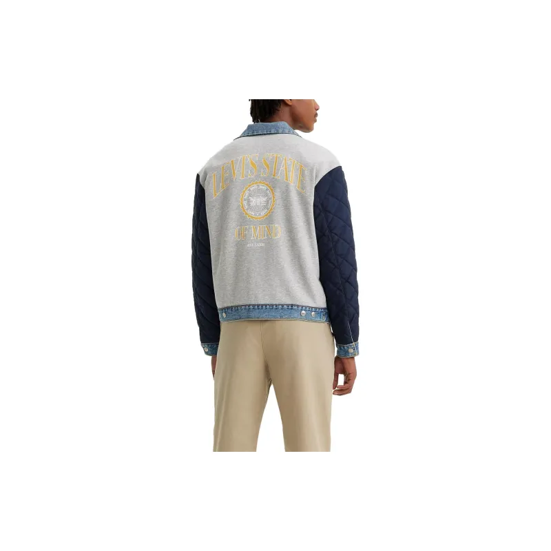 Levis Jackets Men Gray Blue-1