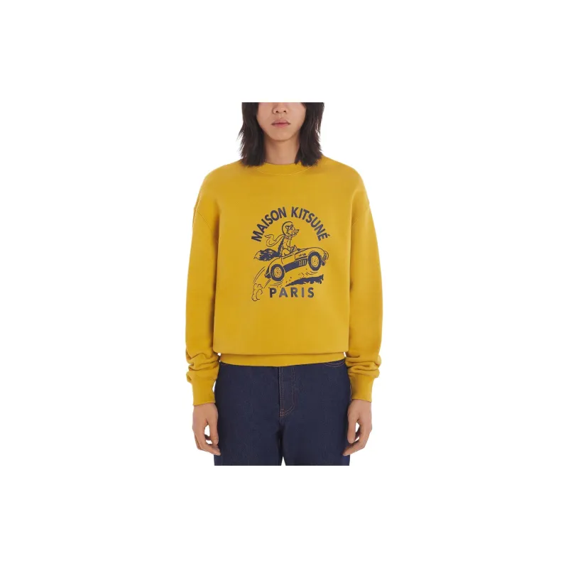 Maison Kitsune Racing Fox Cotton Sweatshirt-2