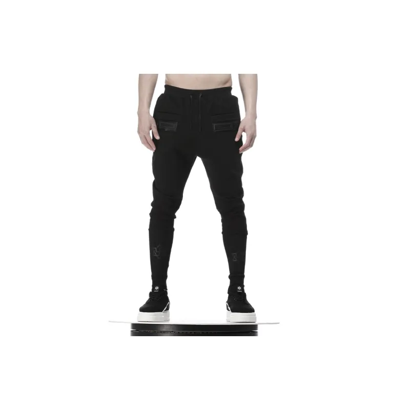 NORVINCY Long Ribbed Elastic Cuff Knitted Sweatpants Unisex-7