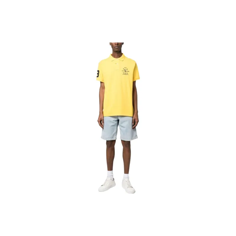 Polo Ralph Lauren SS23 Polo Shirt Men's Yellow-1