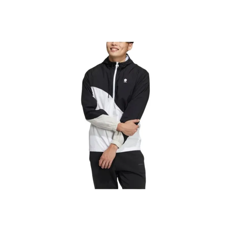 Adidas Jackets Men Black/White-1