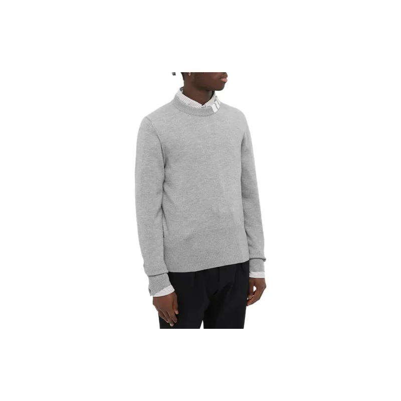 THOM BROWNE· SS22 Sweater Men's Light Gray-3