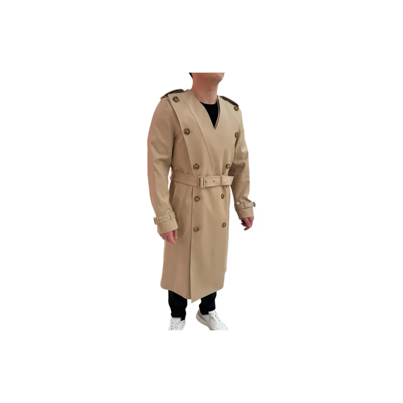 Burberry Trench Coat Men's Beige-3