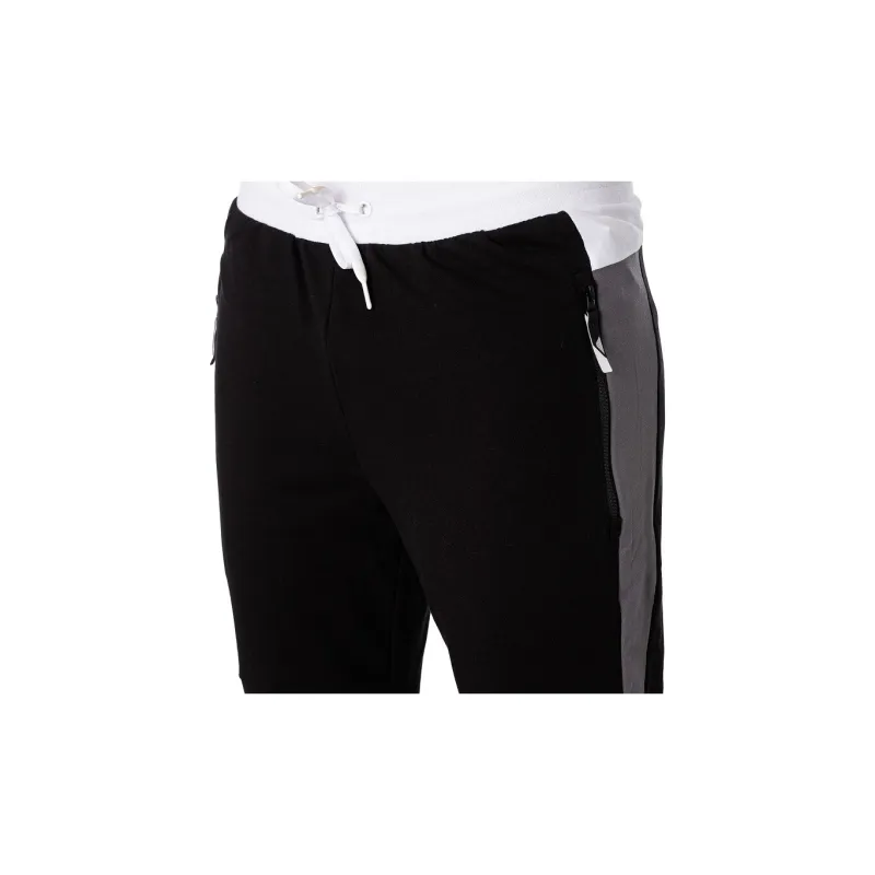 EMPORIO ARMANI EA7 SS24 Knitted Sports Pants Men's Black-3