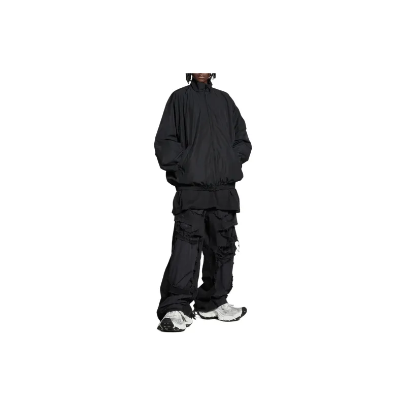 Balenciaga Tape Logo High Neck Jacket-2