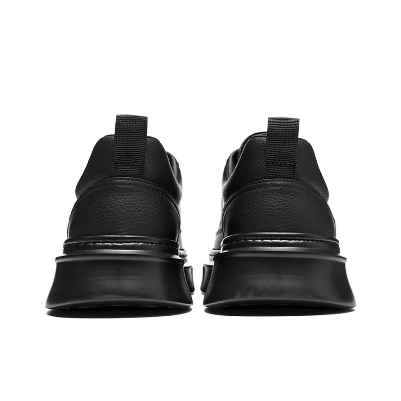HLA Versatile Platform Sports Low-Top Casual Black Shoes Skateboard Shoes Men's-3