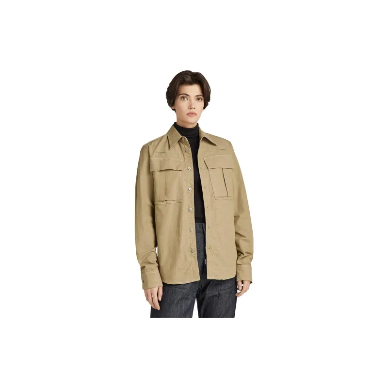 G STAR RAW Shirts Unisex Khaki-1