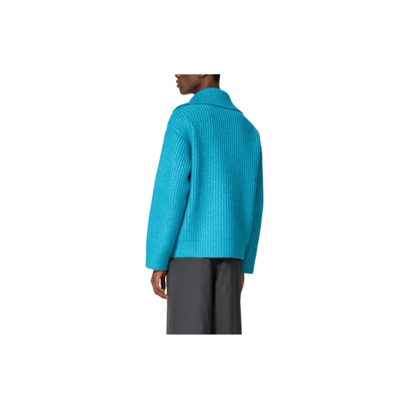 Valentino V Neck Straight Hem Jumper-3