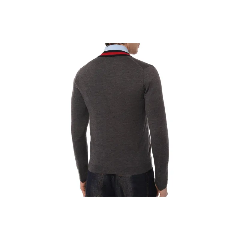 GUCCI Knitwear Men Dark Gray-3