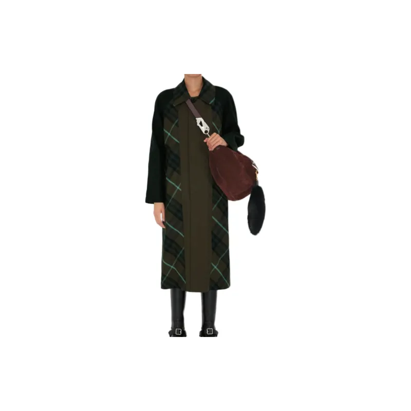 Burberry Check Plaid Belted Reversible Trench Coat-2