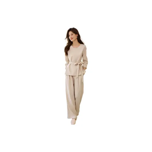 Mo Han Yi Mei Casual Suits Women's Beige