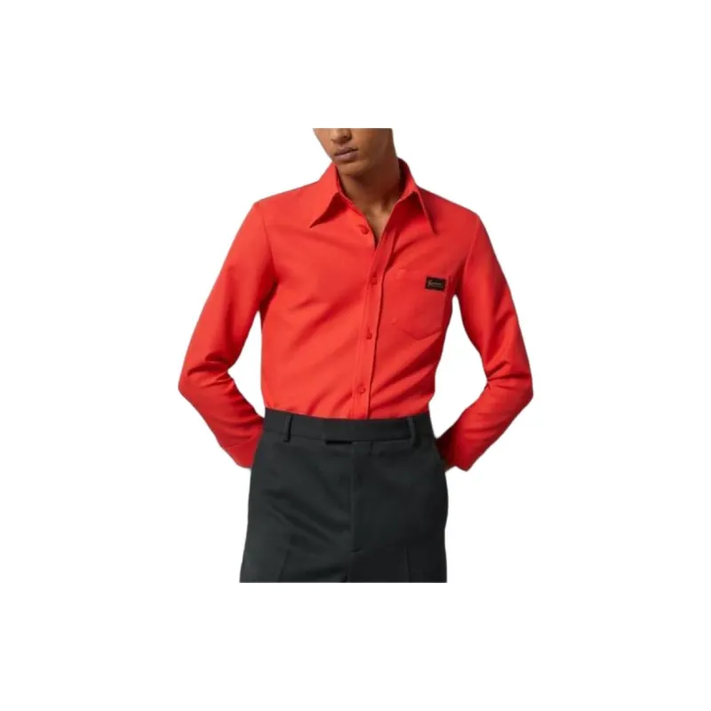 GUCCI Shirts Men Red-1