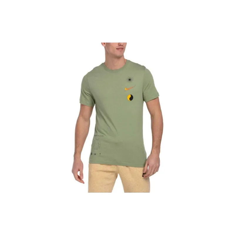 Nike T Shirts Men Green-5