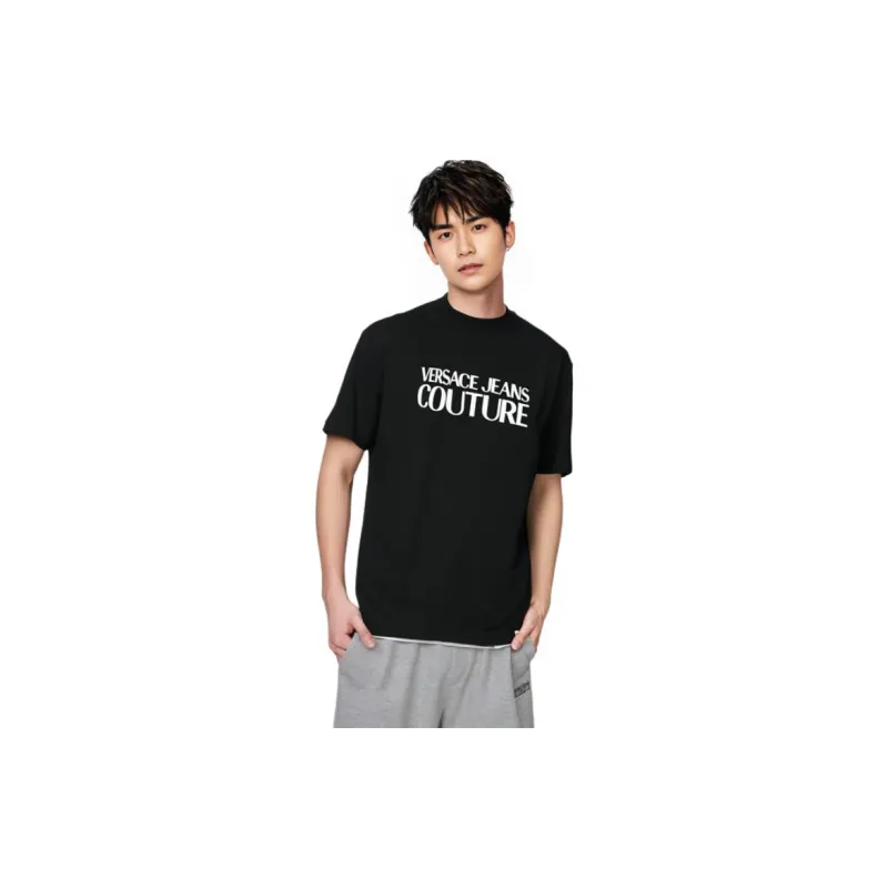 VERSACE JEANS COUTURE T Shirts Men Carbon Black-5