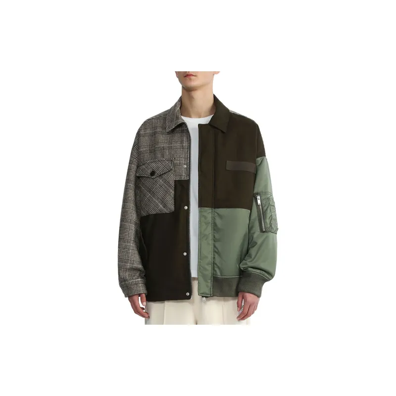 FIVE CM Loose Fit Jacket Men's Coffee-3