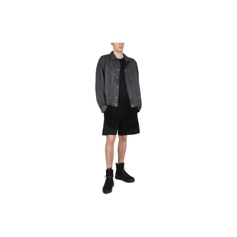 STONE ISLAND Drawstring waist Cotton Track Shorts-1