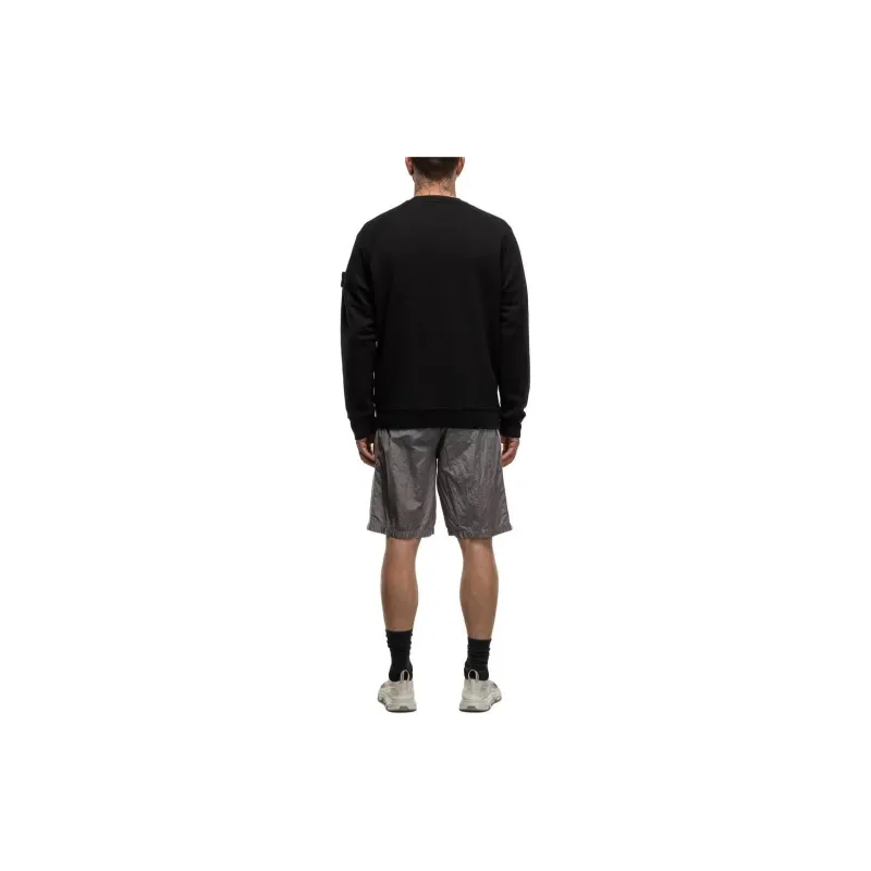 STONE ISLAND Logo Patch Sleeved Crewneck Sweatshirt-3