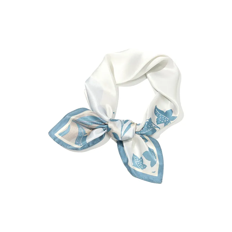 Shanghai Story 100% Mulberry Silk Silk Scarves Women's Patch Bamboo Leaf Flower Gift Box Set-65