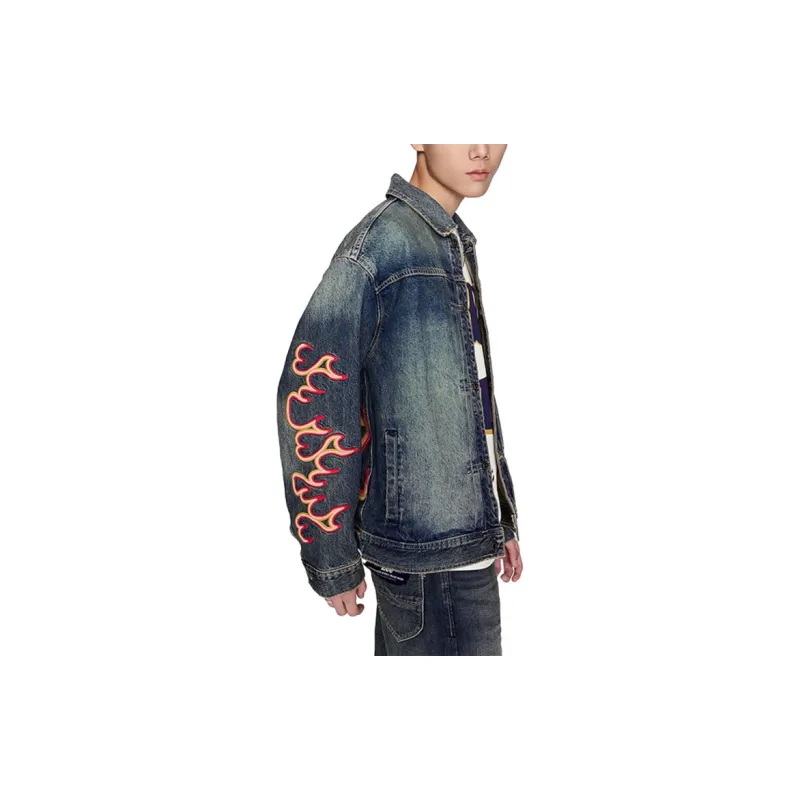 Lee Denim Jacket Men's Medium Blue-3