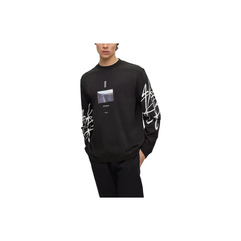 HUGO BOSS T Shirts Men Black-2