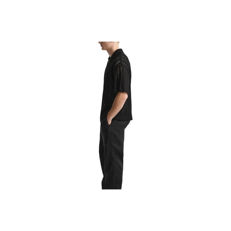 ZARA Polo Shirts Men Black-4
