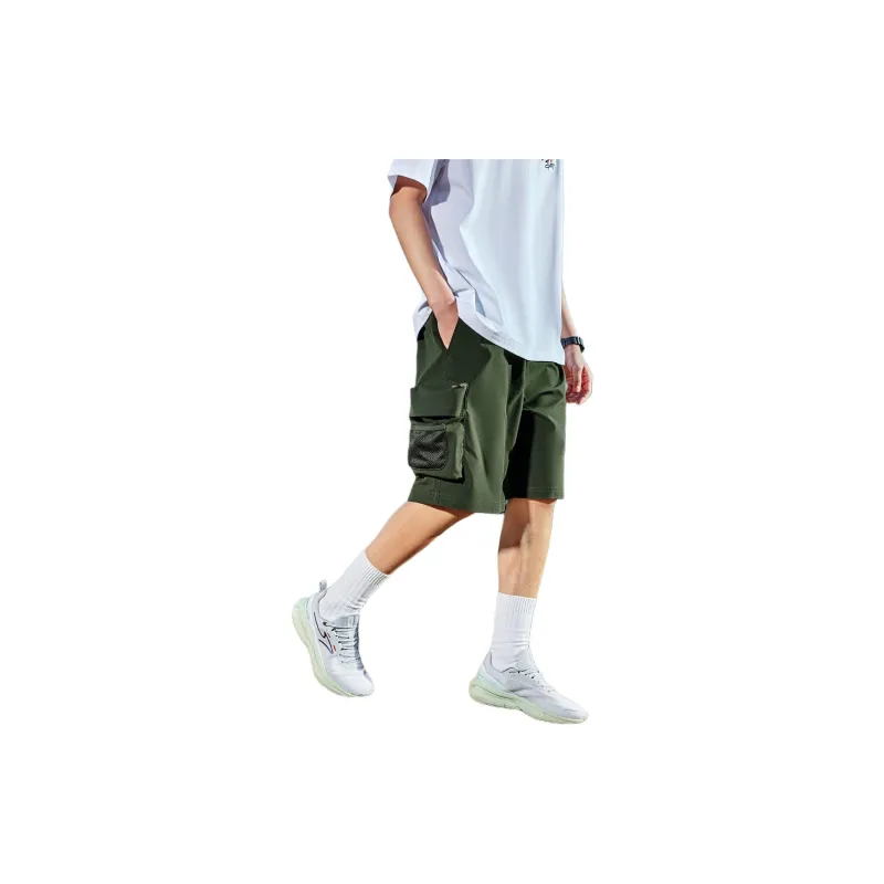 Erke Casual Shorts Men's Army Green Island-3
