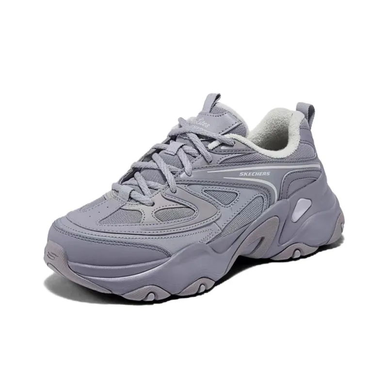 Skechers DLITES Slip Resistant Breathable Low Top Chunky Sneakers Women's Purple-1