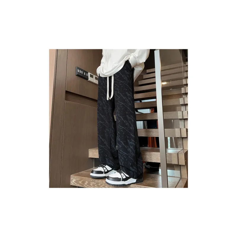 SUNSETMONENT Casual Pants Unisex Black-1