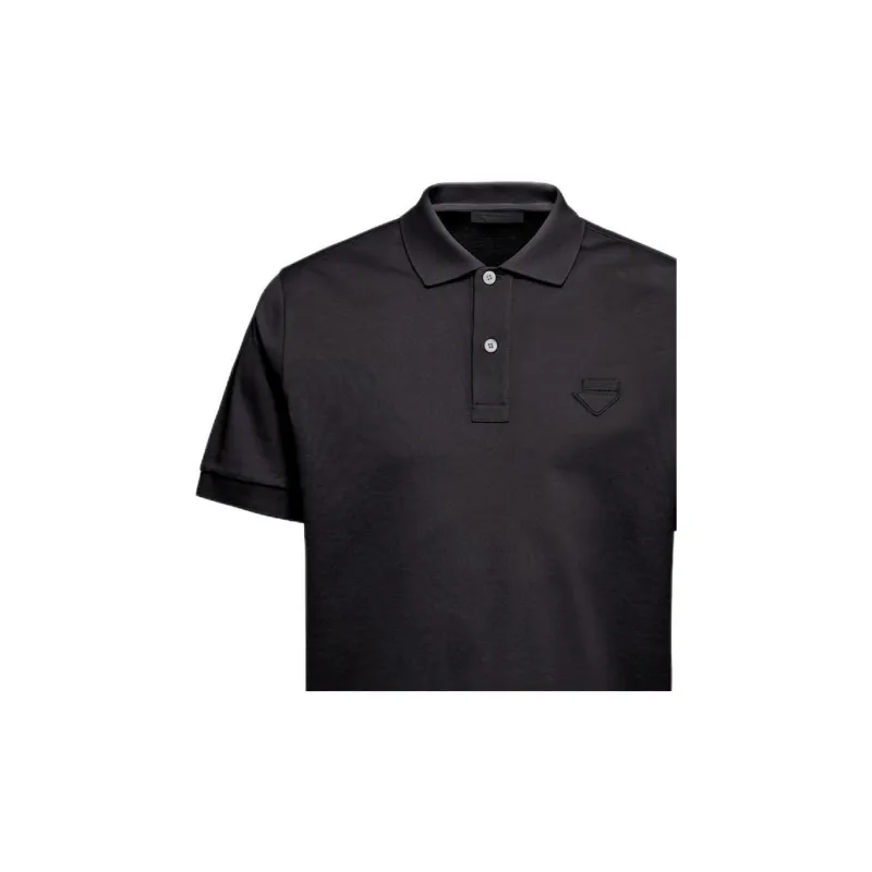 PRADA Polo Shirts Men Black-3