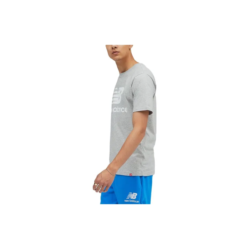 New Balance Essentials T-Shirts Men Gray-4