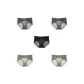 5 Pack (Gray Blue+Gray Blue+Black+Gray Green+Gray Green)