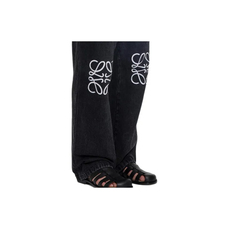 LOEWE Anagram Baggy Jeans-5