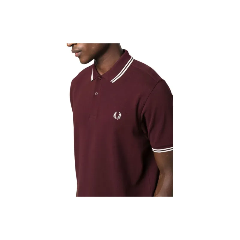 FRED PERRY Logo embroidered Cotton Polo Shirt-3